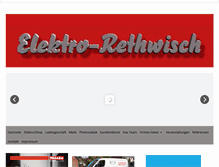 Tablet Screenshot of elektro-rethwisch.de